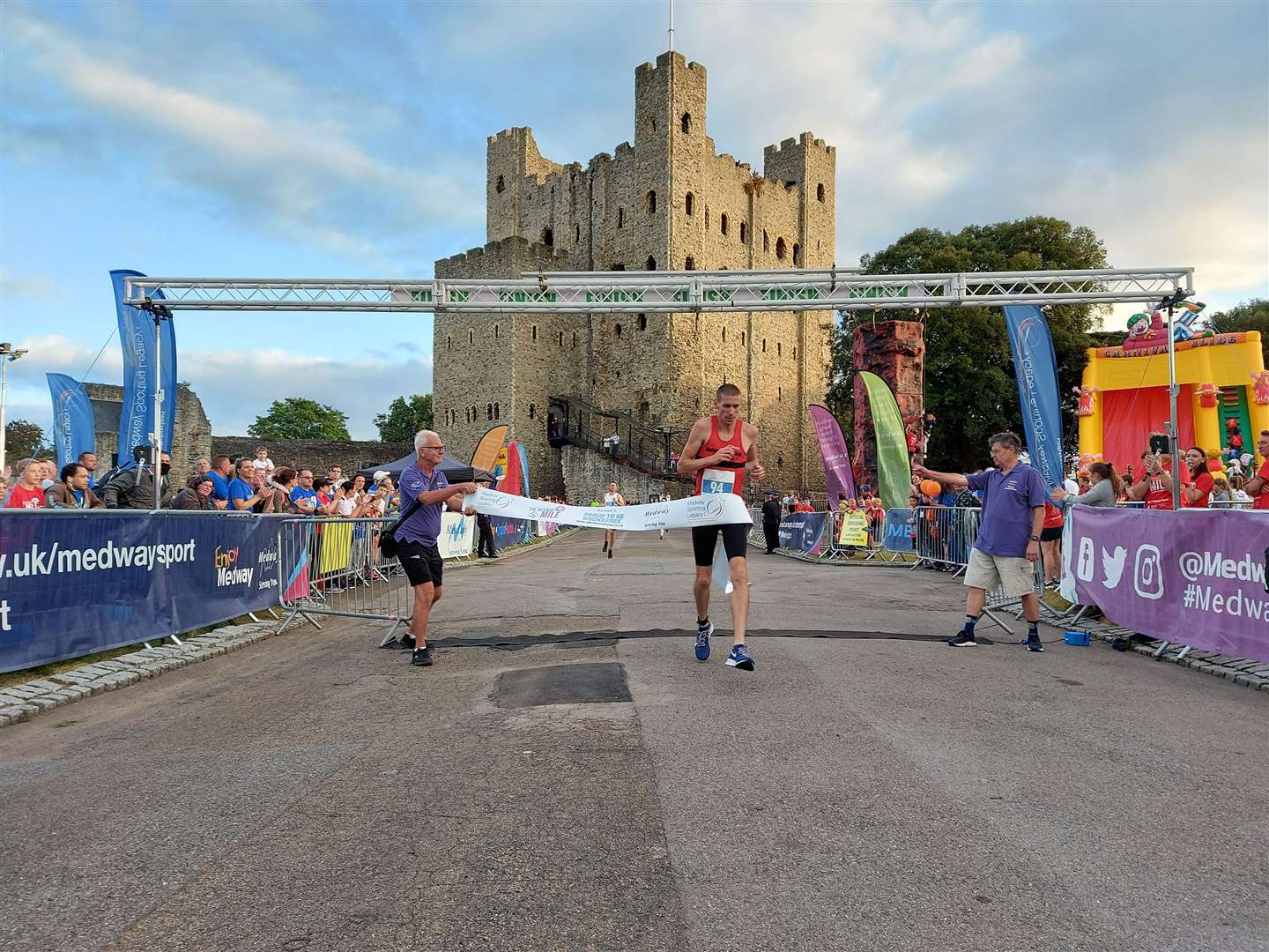 Medway Mile usually starts and finishes at Rochester Castle