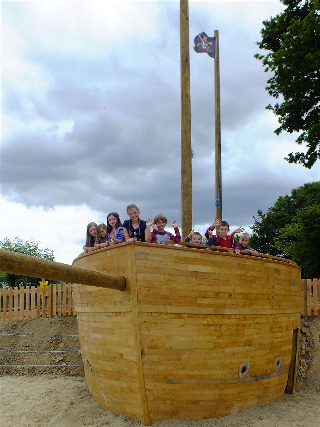 All aboard the pirate ship at Bewl Water