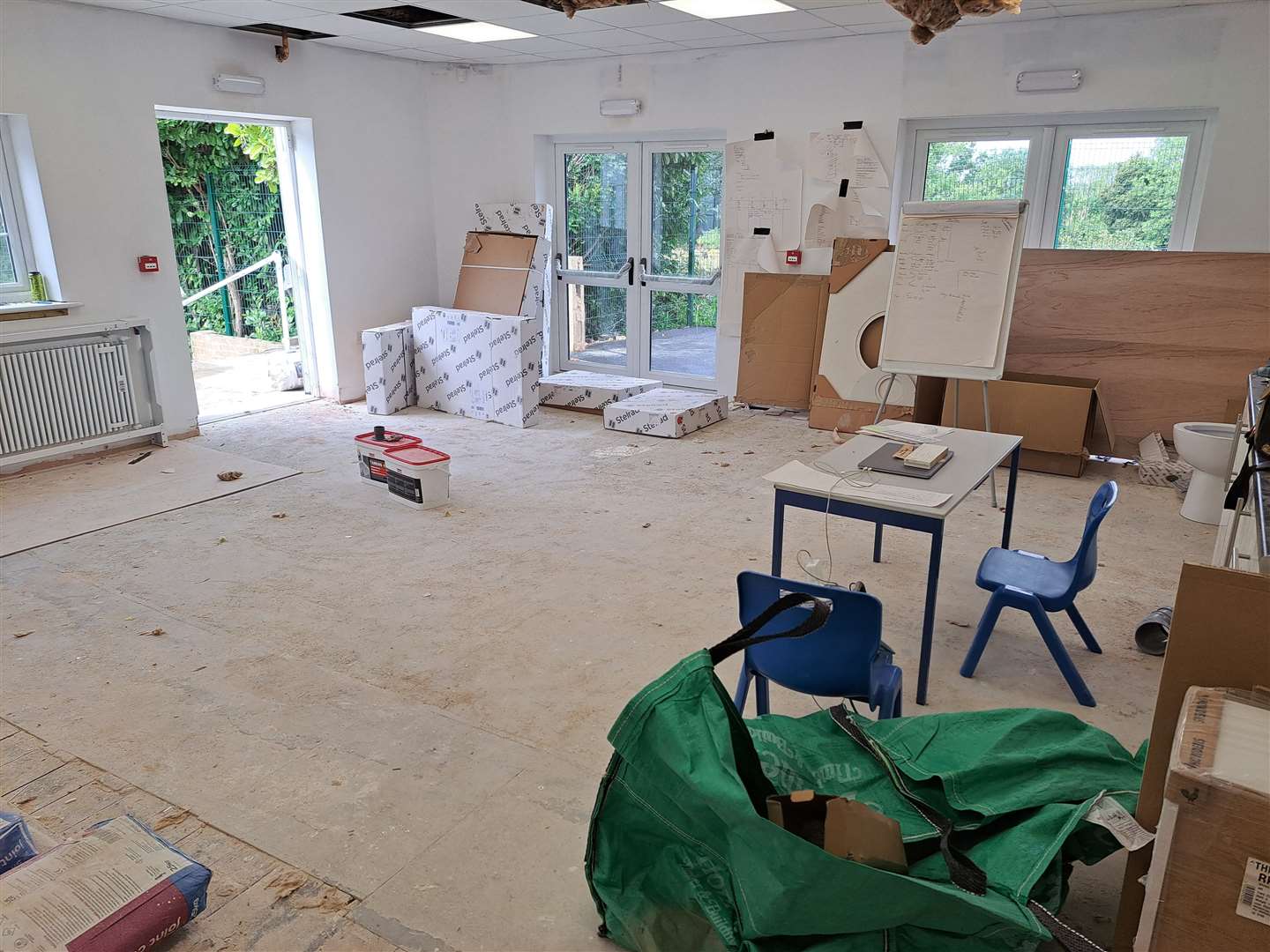 The new school is taking shape