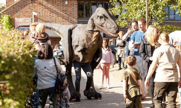 Are you brave enough to face the prehistoric creatures at Kent Life’s Dinosaur Days? Picture: Kent Life