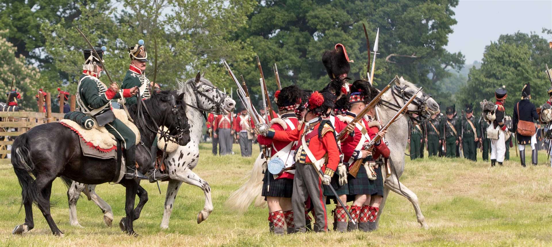 Skirmishes with cannon fire will take place
