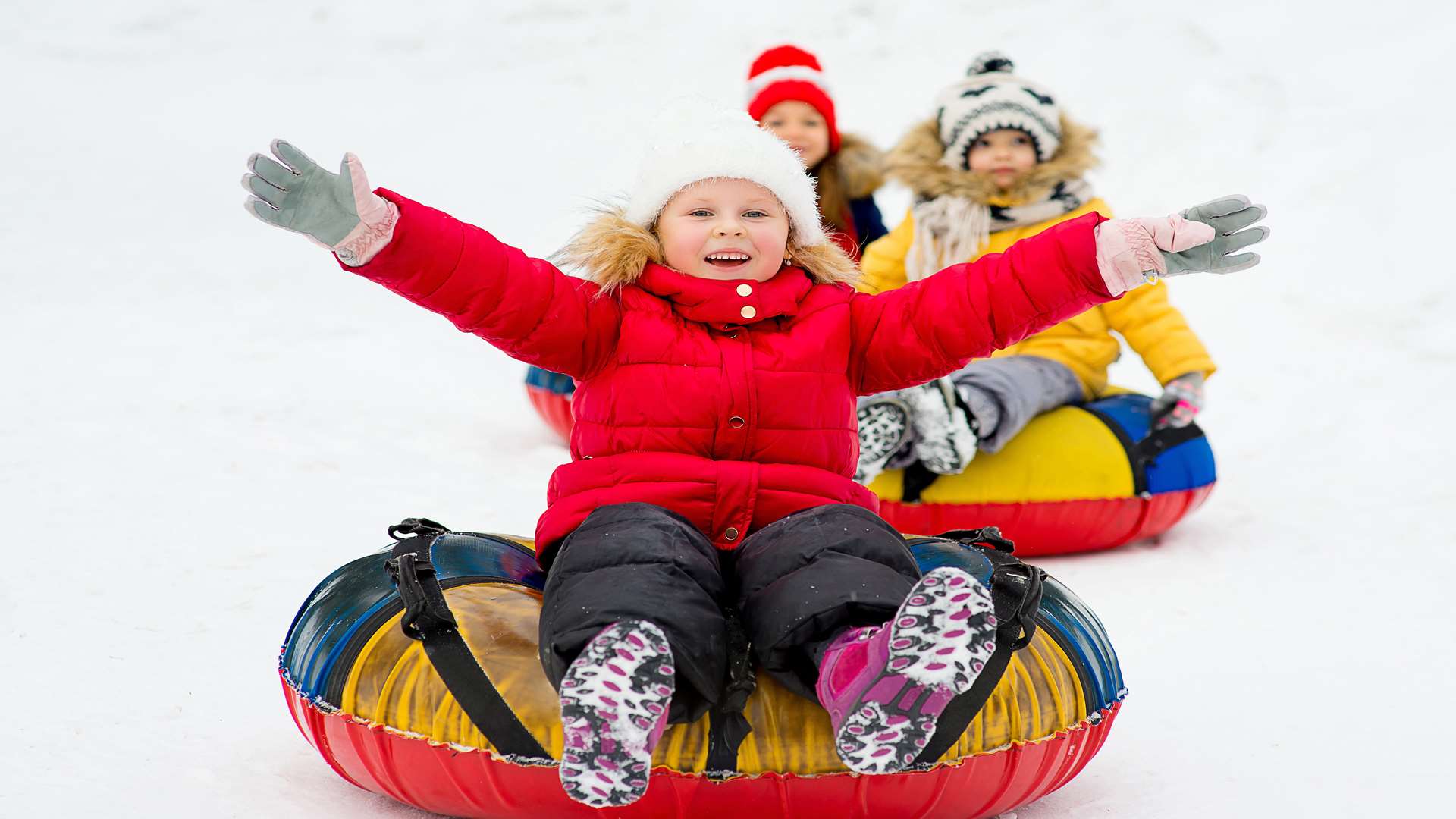 Snow tubing at Betteshanger this Christmas