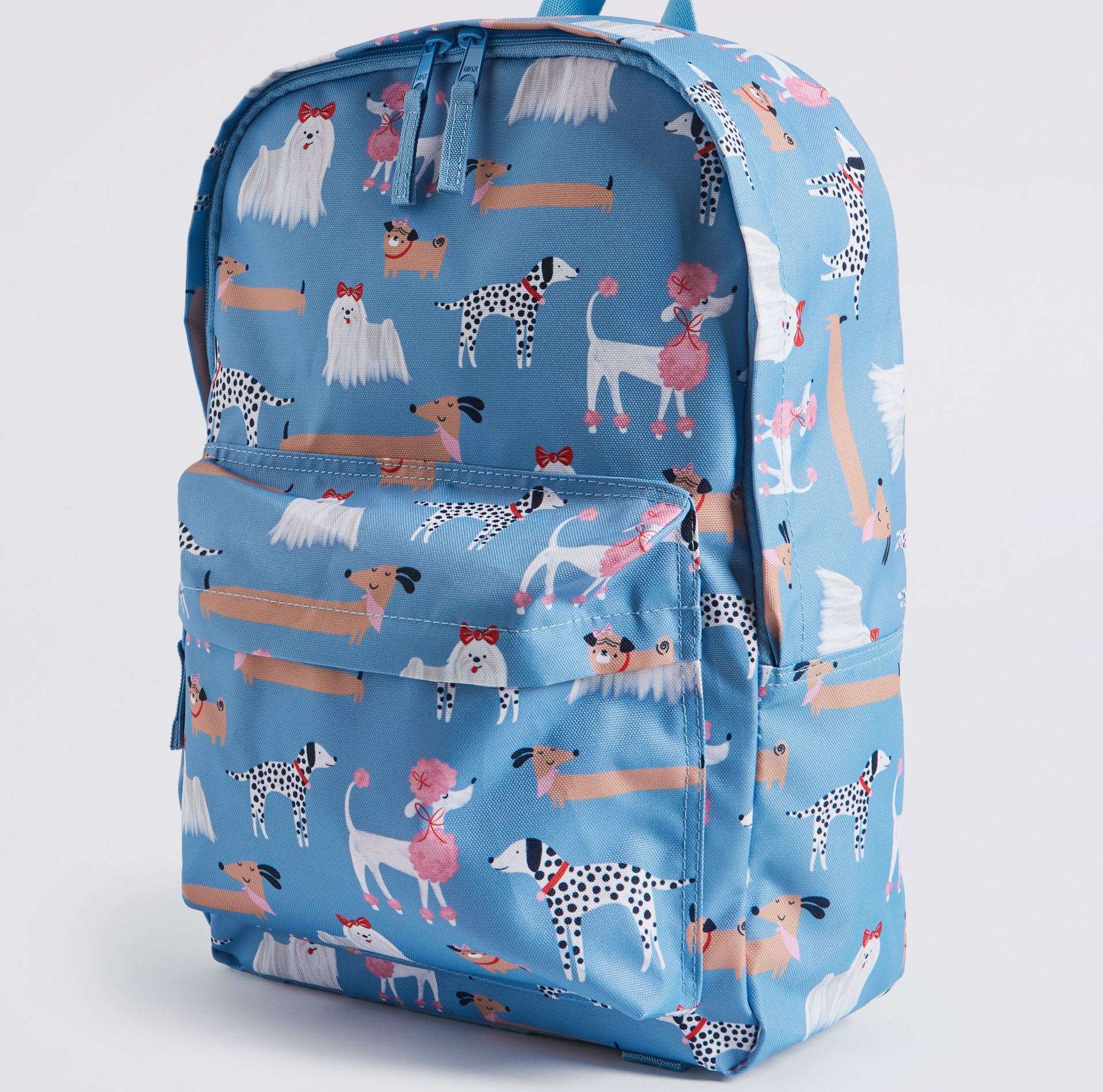 Dog patterned water repellent back pack, £20 from M&S