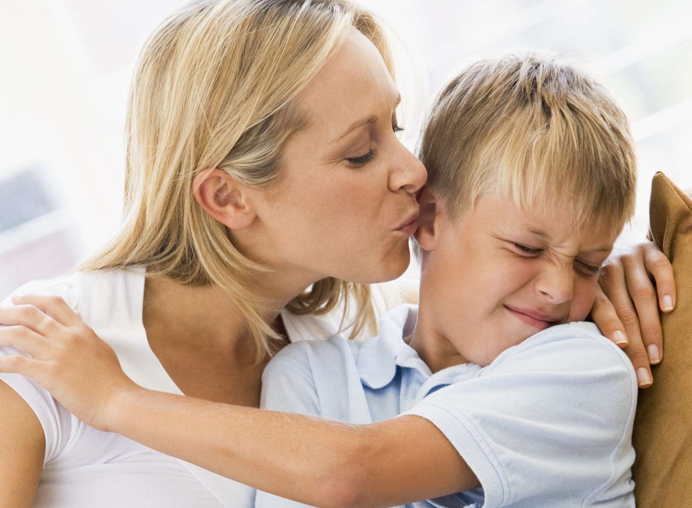 Kids just hate being kissed when you're out as a family