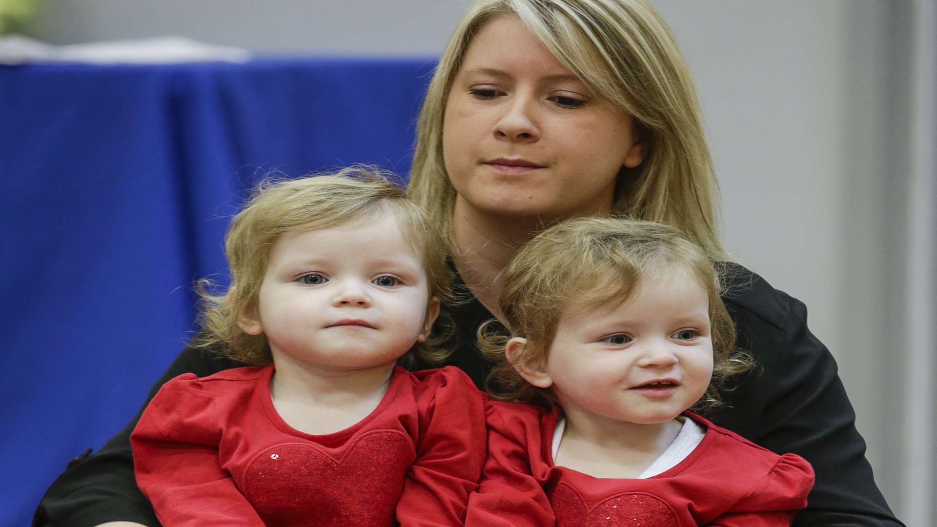 Carly Simpson with Maisie and Sienna