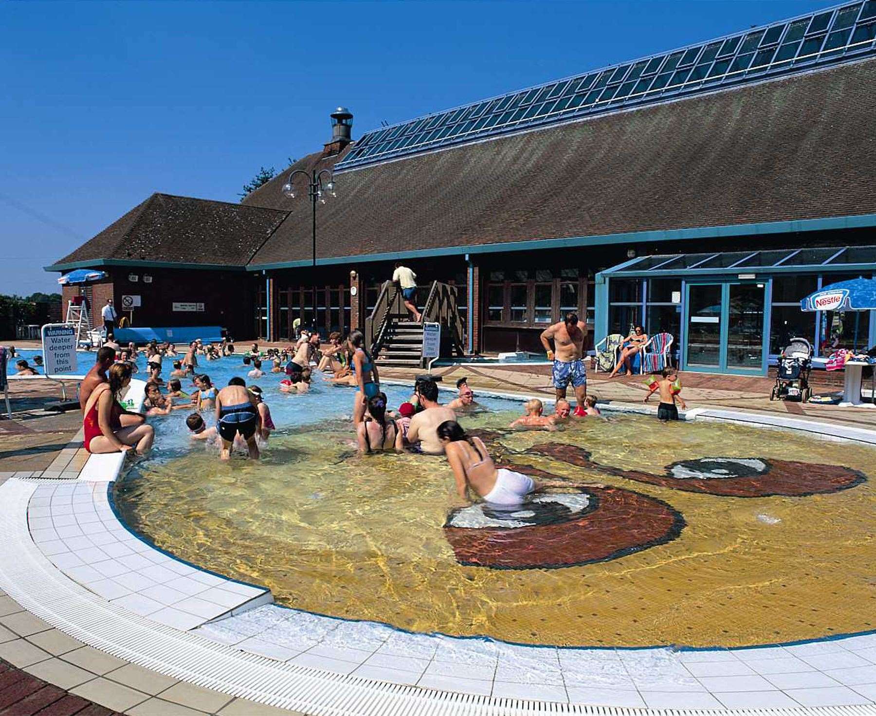The outdoor pool at Tonbridge Swimming Pool Photo: Tonbridge and Malling Borough Council