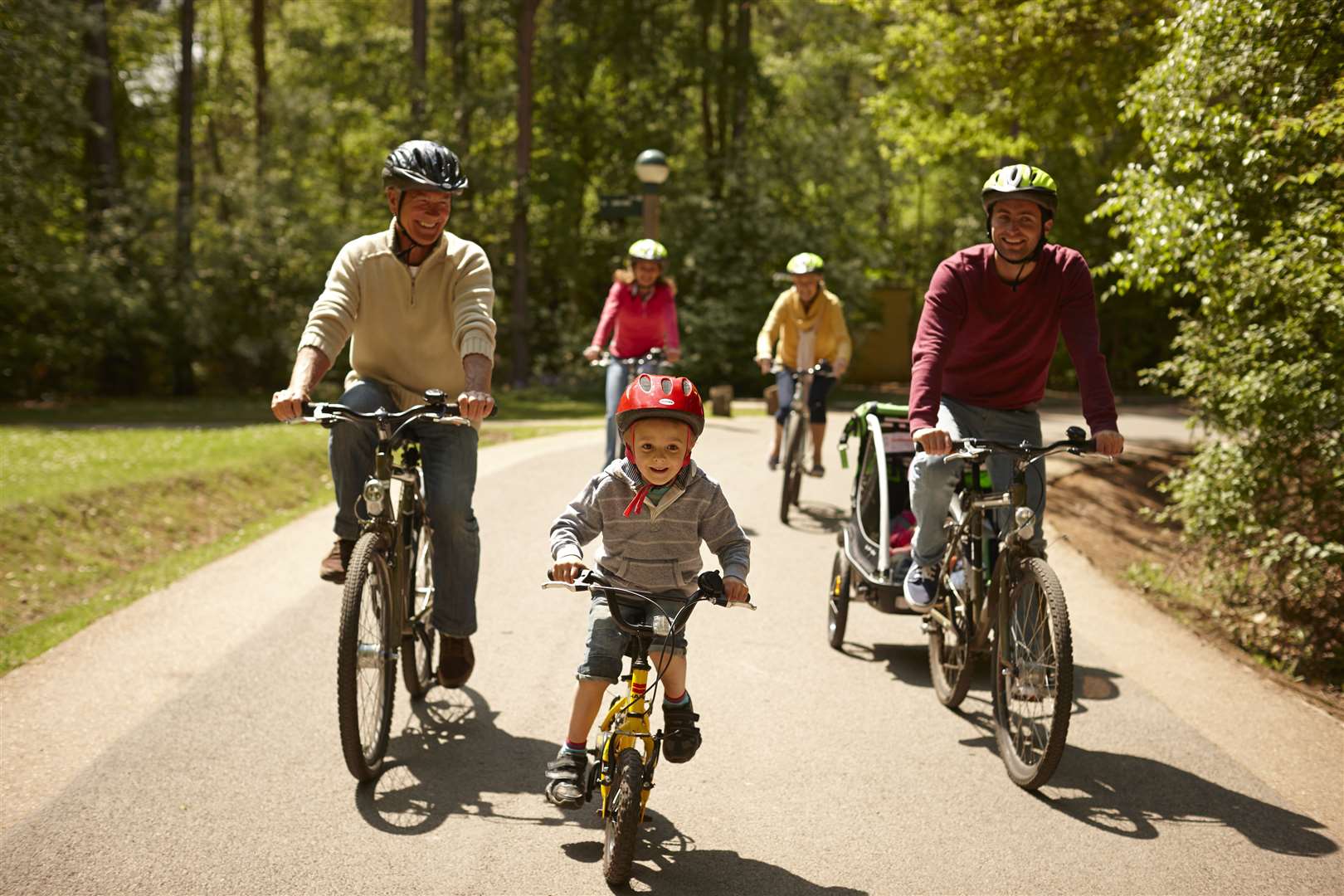 The roads at Centre Parcs are car-free for most of the week