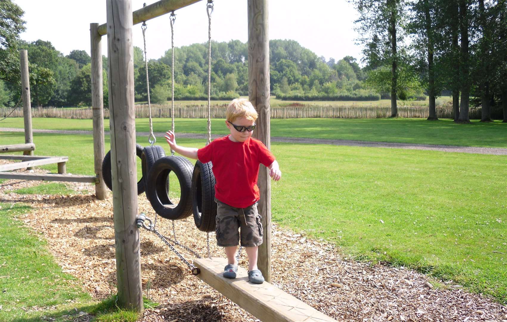 The kids can explore Penhurst Place’s gardens and playground as they follow Mother Fox’s trail. Picture: Penshurst Place