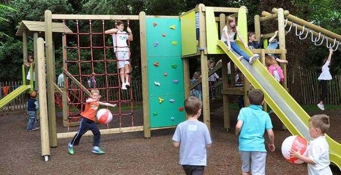 The play area at Lullingstone Country Park