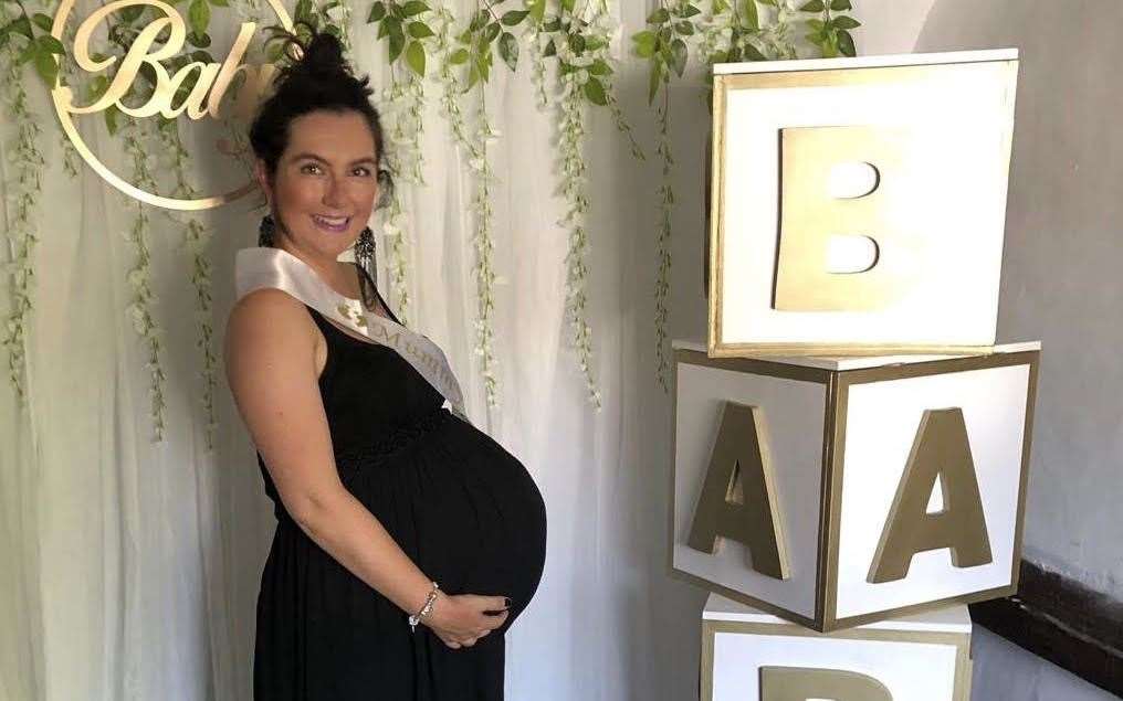 Soon-to-be mum-of-four Jodie Smith at a baby shower