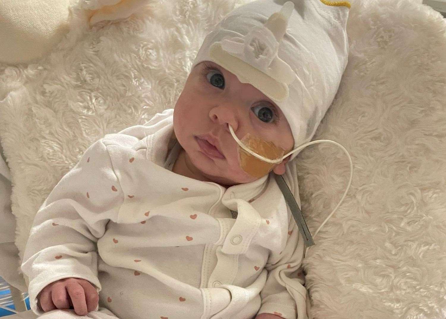 On February 1, Leila started having short breaks from the ventilated air, starting at half an hour and building up each day depending on how she coped. Picture: Suzan Girgin